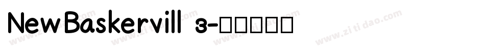 NewBaskervill 3字体转换